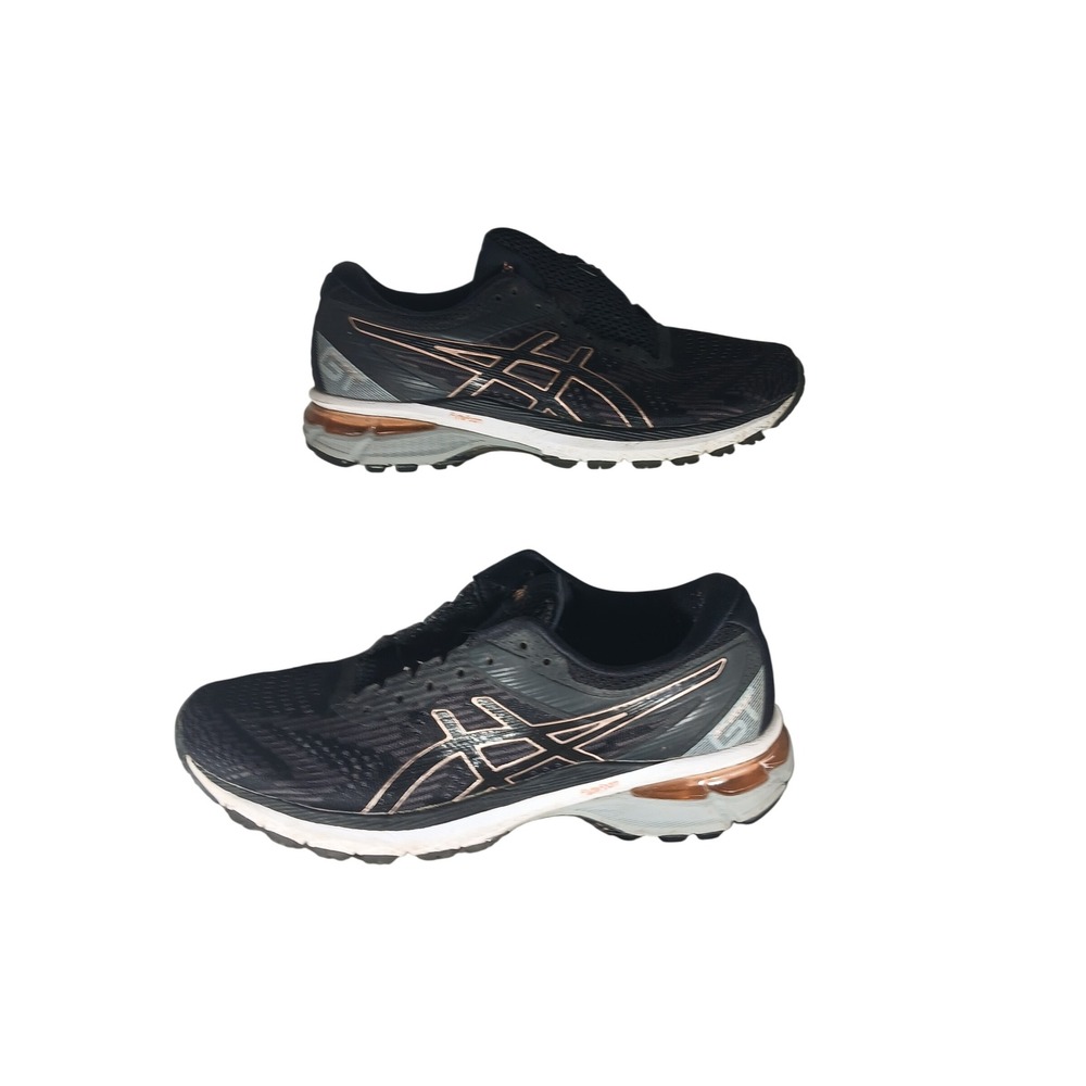 Asics GT-2000 8 Running Shoes 8 Narrow Black Rose Gold‎ Stability Sneakers